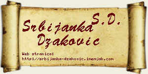 Srbijanka Džaković vizit kartica